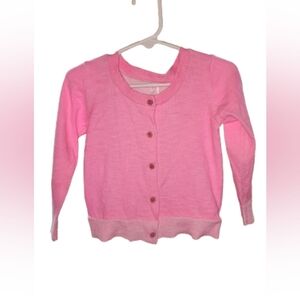 Cherokee hot pink cardigan 3T